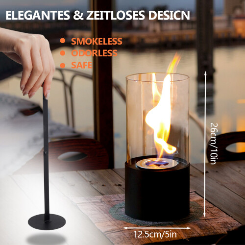 Tabletop Fireplace Fire Bowl Pot BioEthanol Indoor 2