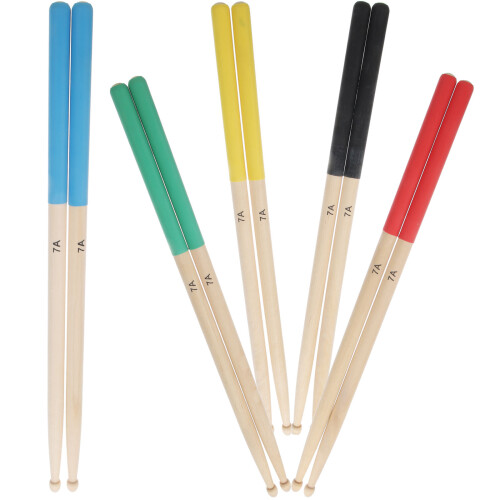5 paar 7A hickory drumstokken, multikleur, voor kinderen 2