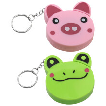 2 stuks intrekbare mini meetlint met sleutelhanger voor kinderen