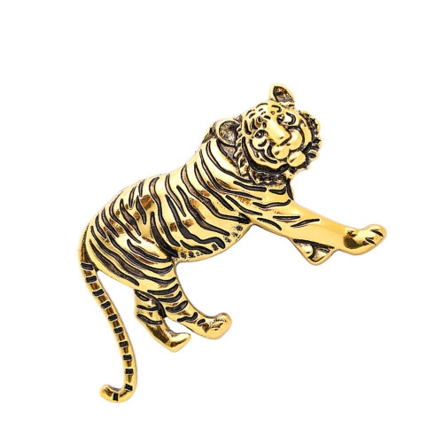 tijger reversbroche clip kraag accessoire