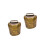2 verstevigde bells hangers, middelgroot, brons, 37 g 5