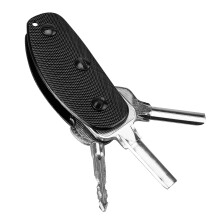 Aluminiowy klips do kluczy, kieszeniowe etui na narzędzia (czarny)