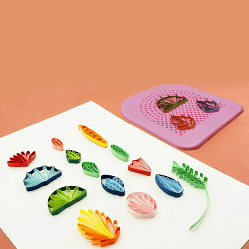ferramenta para quilling com 20 de aço inoxidável, rosa 2