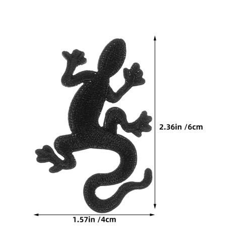 6 unidades de patch de gecko para roupas e acessórios 1