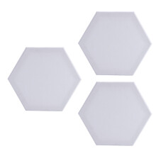 3 unidades tábua desenho hexagonal em algodão, tela espessa para arte