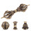 colar religioso cobre com pingente de , choker, latão 5