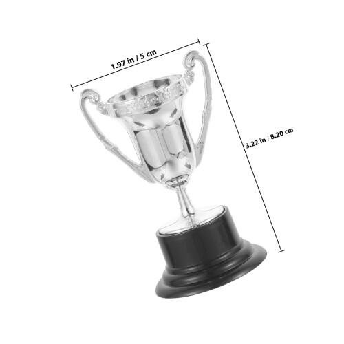 10 Unidades Mini Troféus Plástico Recompensa Crianças 1