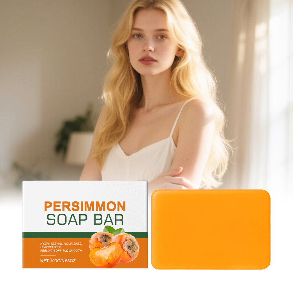 (Multicolor) Persimmon Soap Deodorizing Hand Made Soap Bath Cleansing Soap 100g