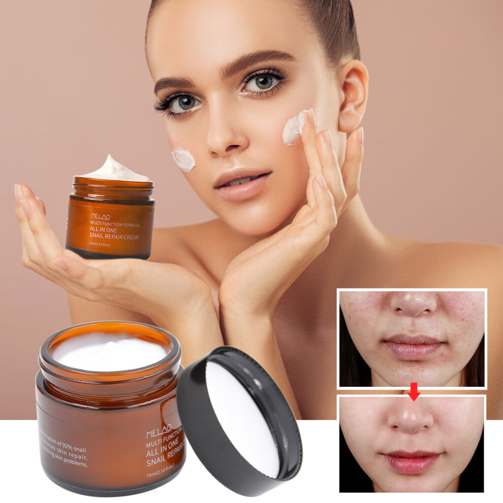 (Brown) Snail Face Cream  Moisturizing, Rejuvenating,  Repairing Face Cream
