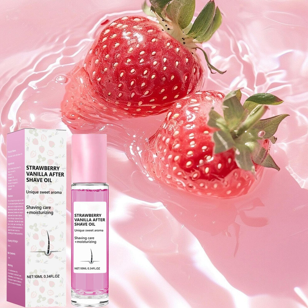 White (White) 10Ml Women's Aftershave Oil Luxurious Aftershave Oil Strawberry Soothing And Moisturizing Aftershave Lotion Suitable For Daily Use