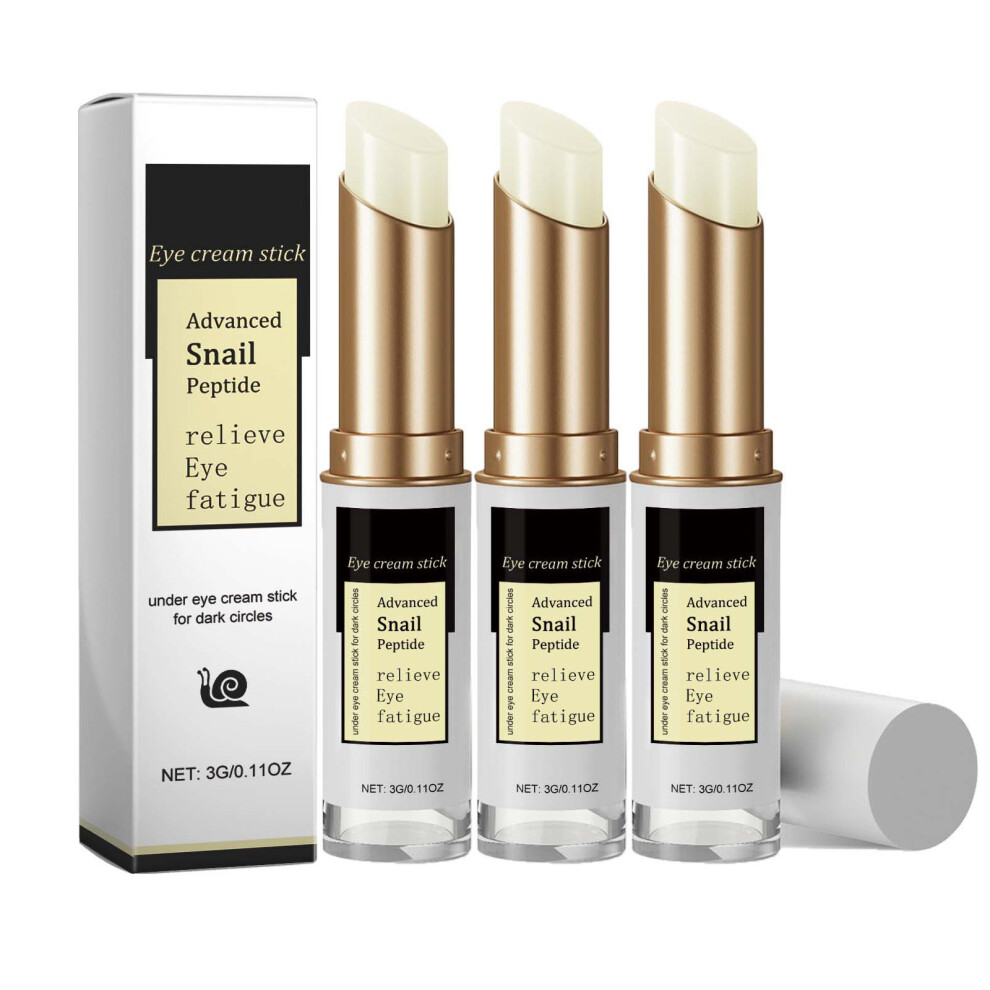 Cream/Dark (B) Eye For Circles Eye Puffiness Under Eye Bags Wrinkle Snail Eye Stick 3G