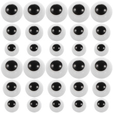150 unidades olhos plástico 10/12/14 mm para artesanato e bonecas