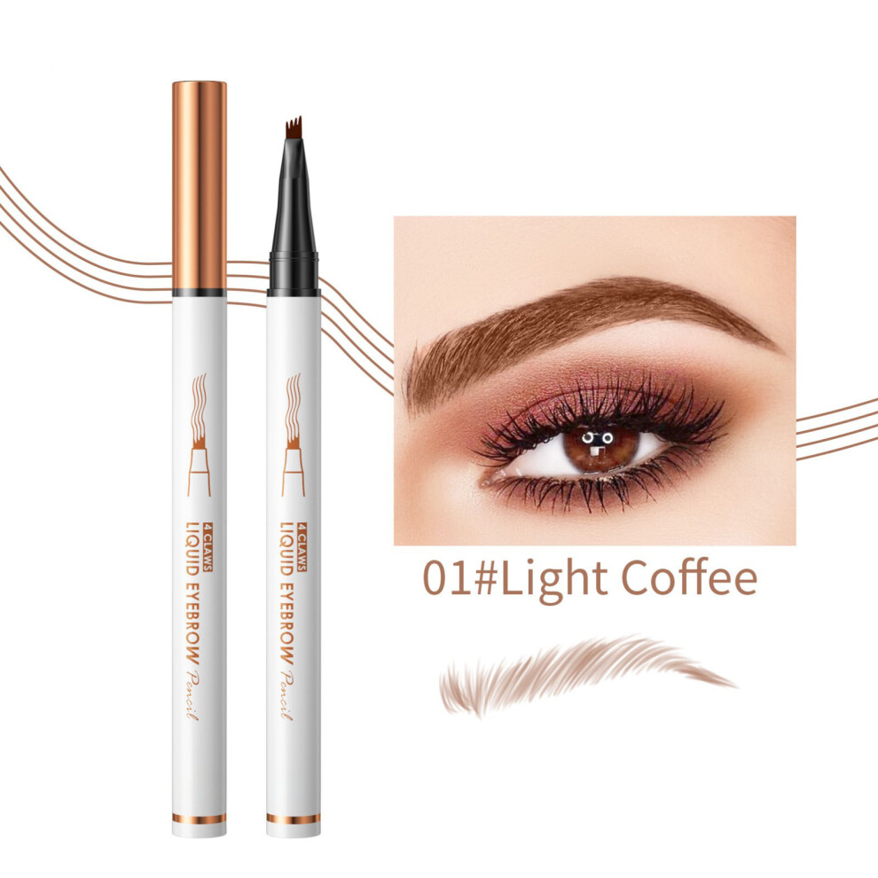 (A) Holding Makeup Liquid Four Claw Eyebrow Pen Does Not Stain 1ml