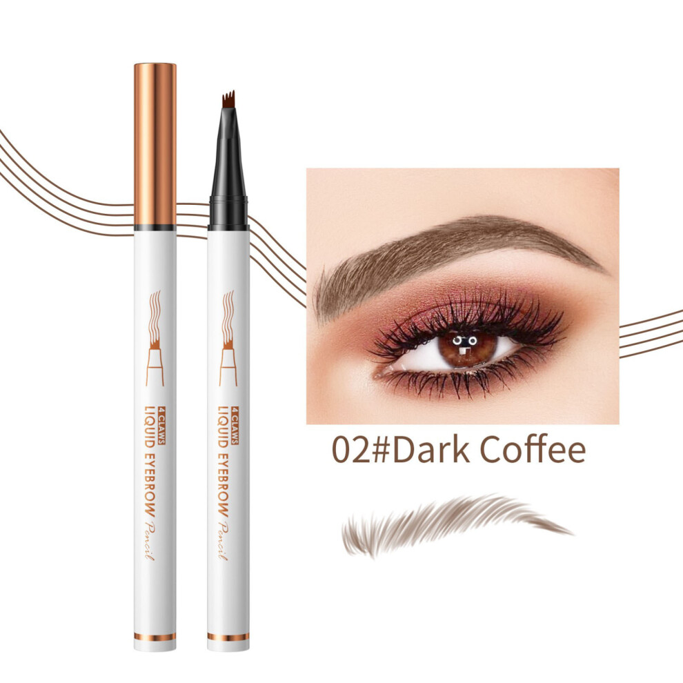 (B) Holding Makeup Liquid Four Claw Eyebrow Pen Does Not Stain 1ml
