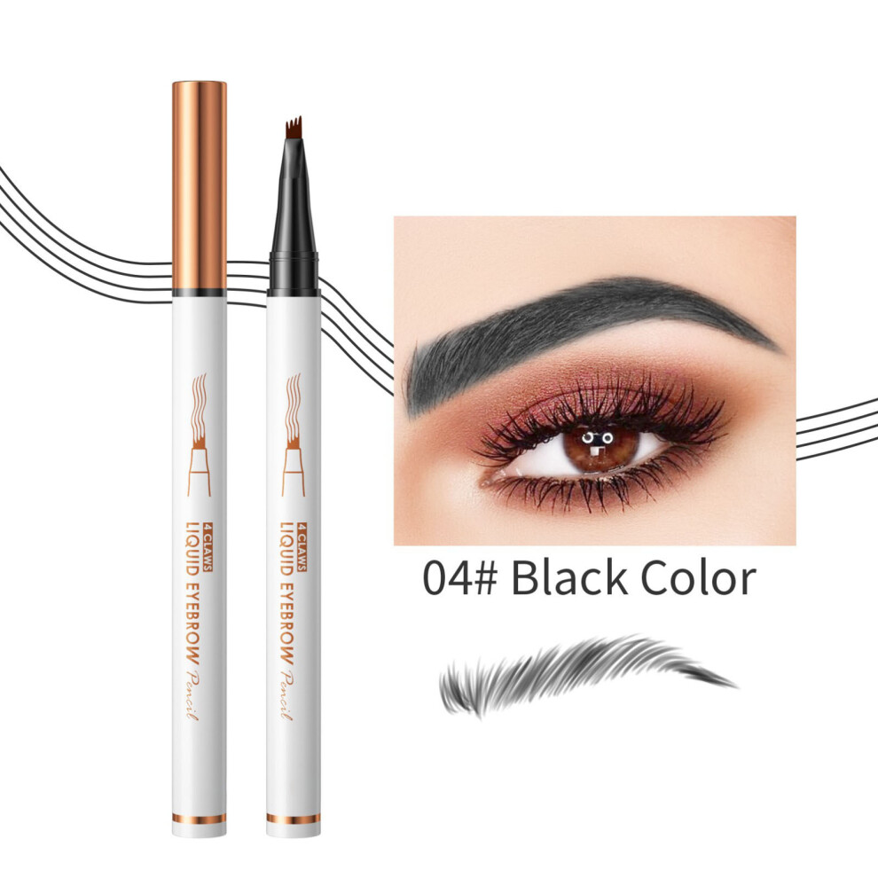 (D) Holding Makeup Liquid Four Claw Eyebrow Pen Does Not Stain 1ml