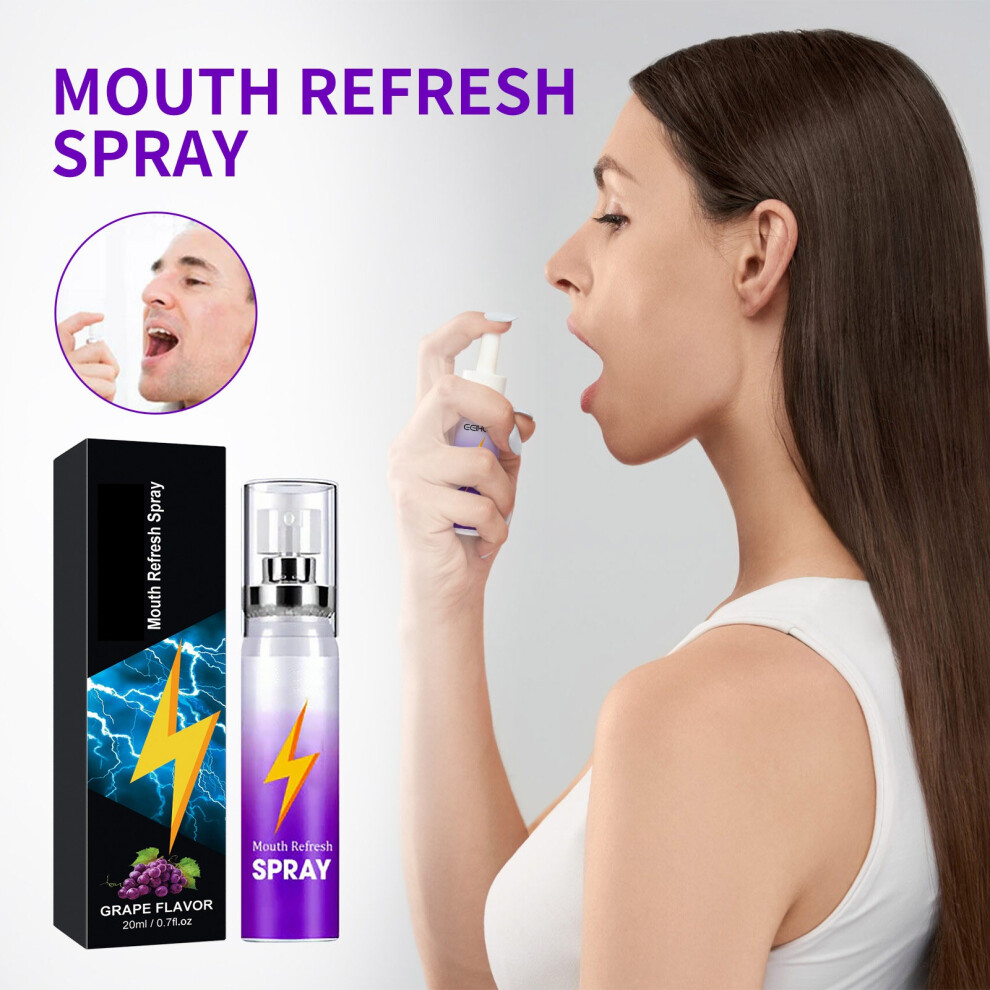 Purple (Purple) Breath Freshener For Bad Breath For A Long Small And Portable Mouth Spray 20Ml