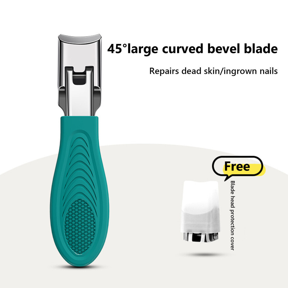 (A) Nail Clippers Toe Nail Clippers For Thick Nails Stainless Nail Clipper With Catcher For Men Women