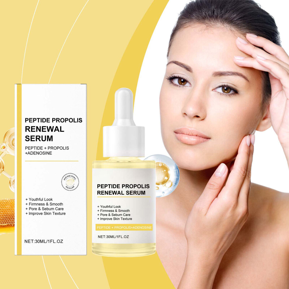 (Multicolor) Peptide Propolis Serum Peptide Propolis Extract Adenosine Youthful Look Wrinkles Fine Lines Pore Sebum Care 30ml