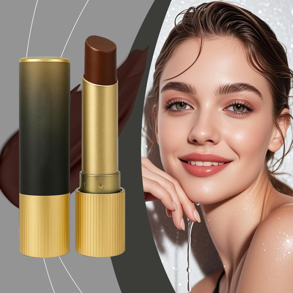 Black (Multicolor) Lip Balm Hydrating Vegan Tinted Lip Balm With Chocolate Buildable Berry Tint For All Tones 3.5G