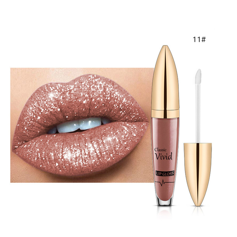 (K) Diamond Shiny Long Lasting Lipstick  Glitter Lipgloss Lipstick Shiny Matte Liquid Lipstick 5ML