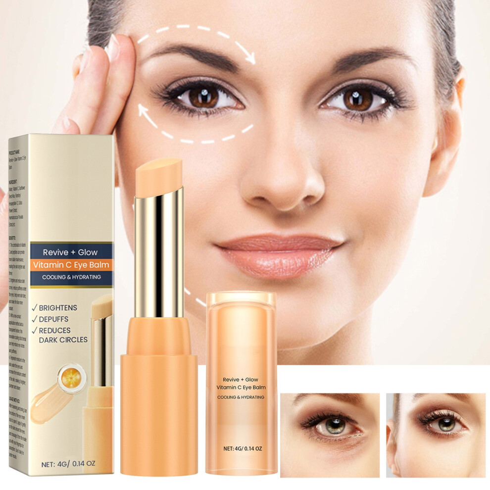 (White) Vitamin C Eye Cream Stick Reduces Eye Bags Fine Lines At The Corners Of The Eyes Crow's Feet Tightens The Skin Moisturizes The Eye Cream Stick