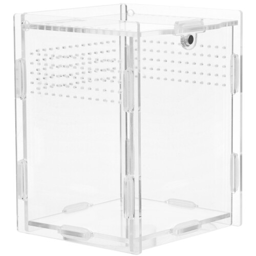 de armazenamento transparente para répteis com porta 2