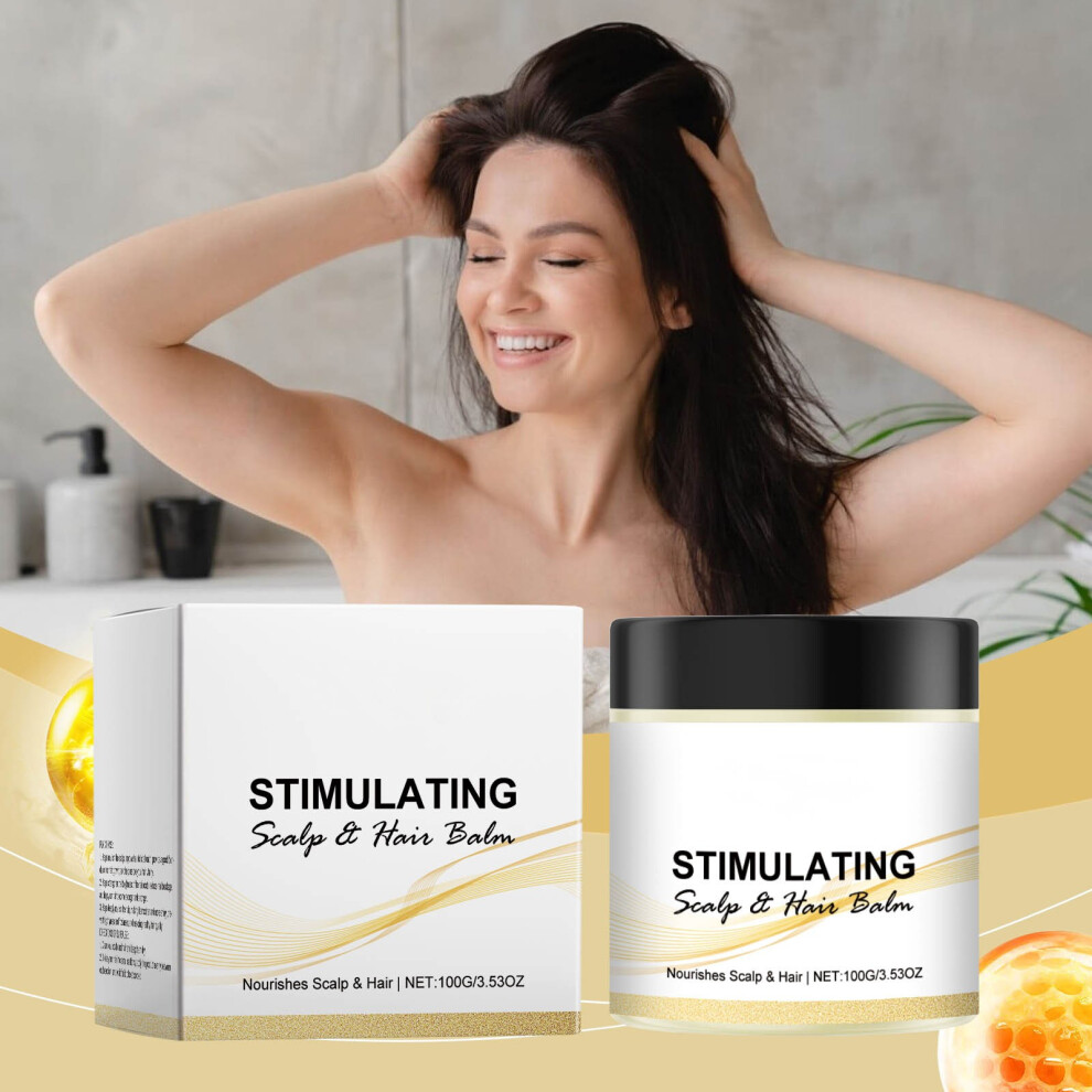 Cream (Multicolor) Stimulating Scalp And Hair Balm Nourishes Scalp Hair Shea And Hair Nourishing Nourishing Scalp Health Nutrition Care 100G