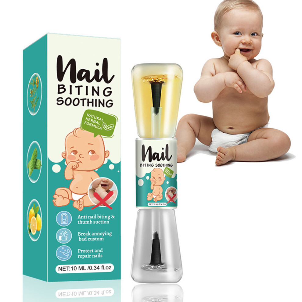 (Multicolor) Nail Biting Care For Kids Thumb Sucking Stop For Kids Nail Biting Care For Adults Nail Care Bitter Taste Safe Natural Extract 10ml