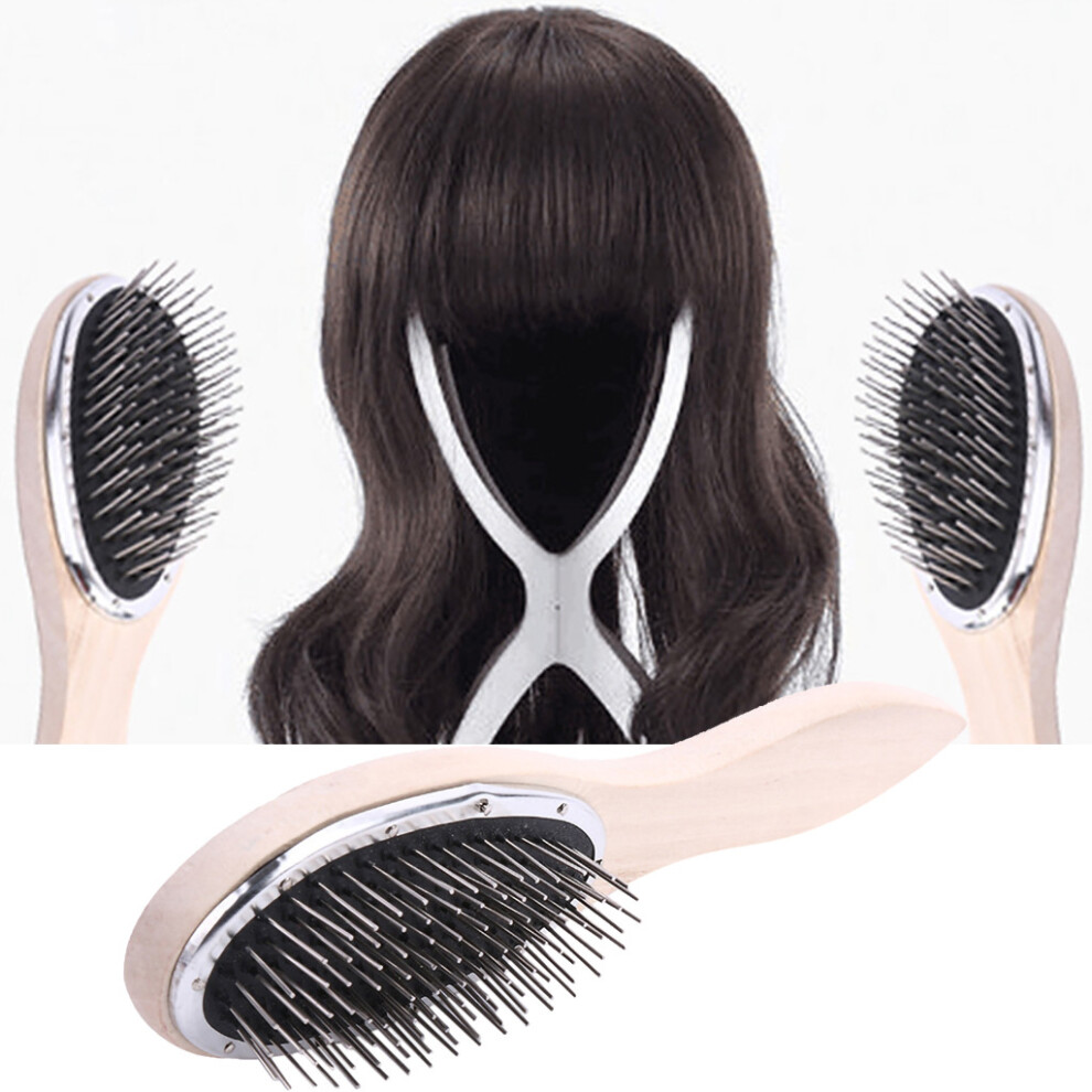 (Multicolor) Wide Tooth Comb Hair Brush Comb Hair Wig Care Women Accessories