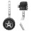 conjunto de auxiliares para com suporte prateado 6
