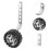 conjunto de auxiliares para com suporte prateado 5