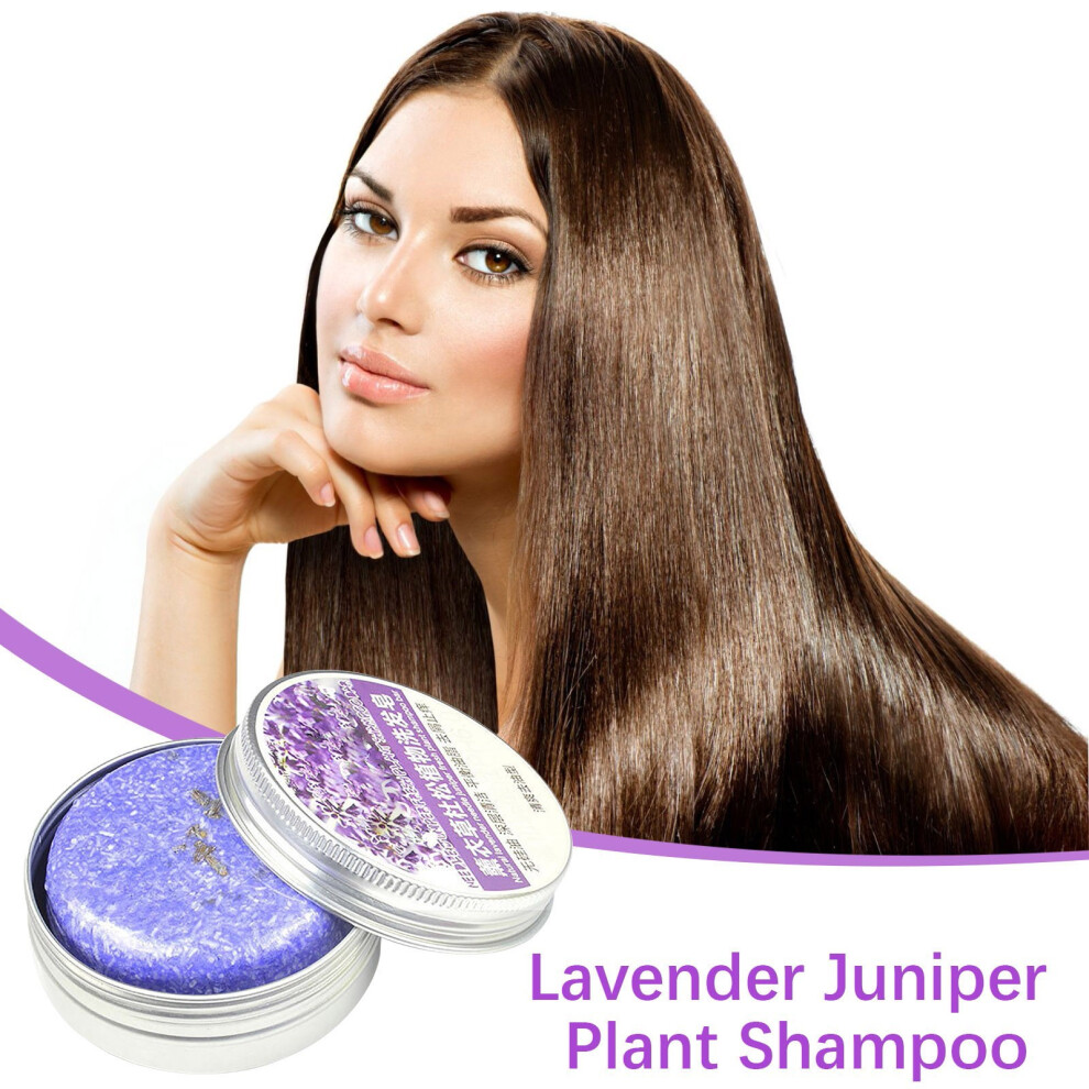 Purple (Purple) Plant Shampoo 60G Soap Shampoo Cake Shampoo