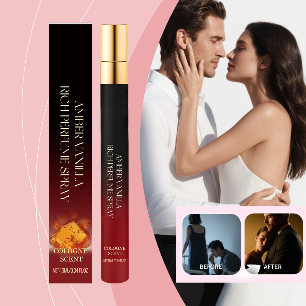 (Black) Amber Cologne Perfume Spray 10ml