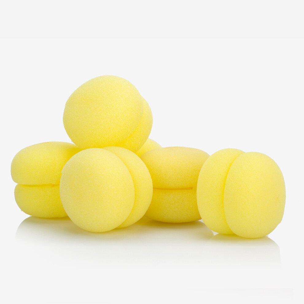 (A) Sponge Curling Ball Sleeping Curling Iron Curling Stick Soft Curls Cute Pear Flower Curls A Hairdressing Tool