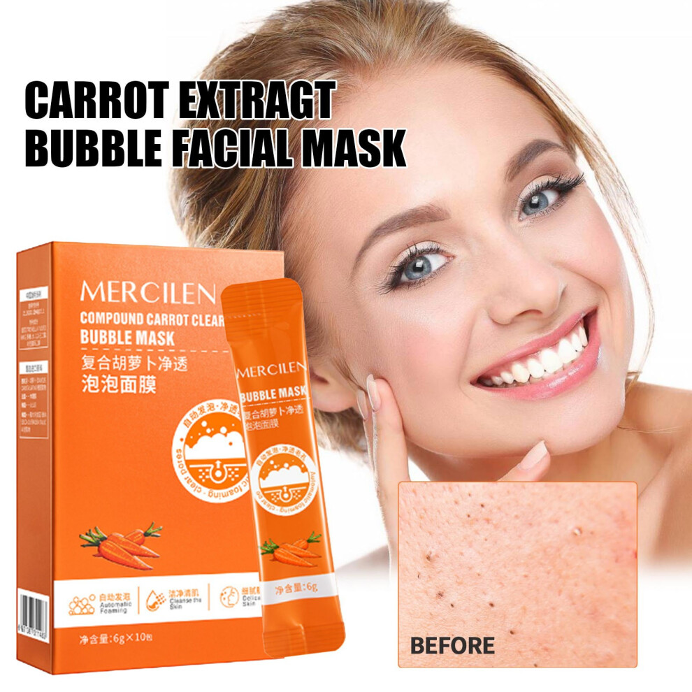 Orange (Orange) Foam Smear Mask, Cleansing Shrink Pores Moisturizing Hydrating Jelly Film, Controlling Oil And Refining Pores 60Ml