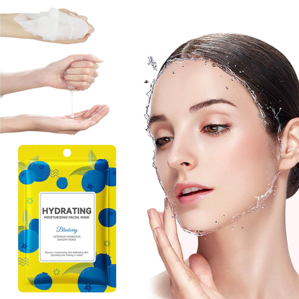 (Multicolor) Collagens Moisturizing Mask Crystal Split Mask Jelly Color Dissolvable Mask 25ml 1PC