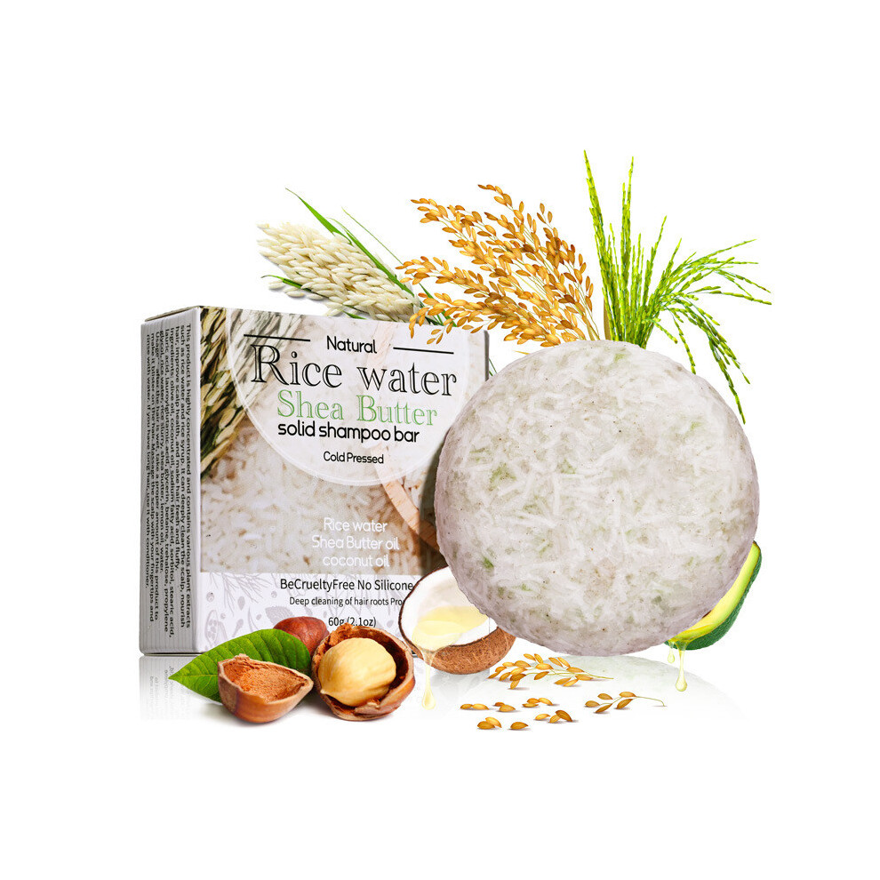 (Multicolor) Wash Hair Soap With Keratin Protein Wash Hair Soap With Rice Soap 60g