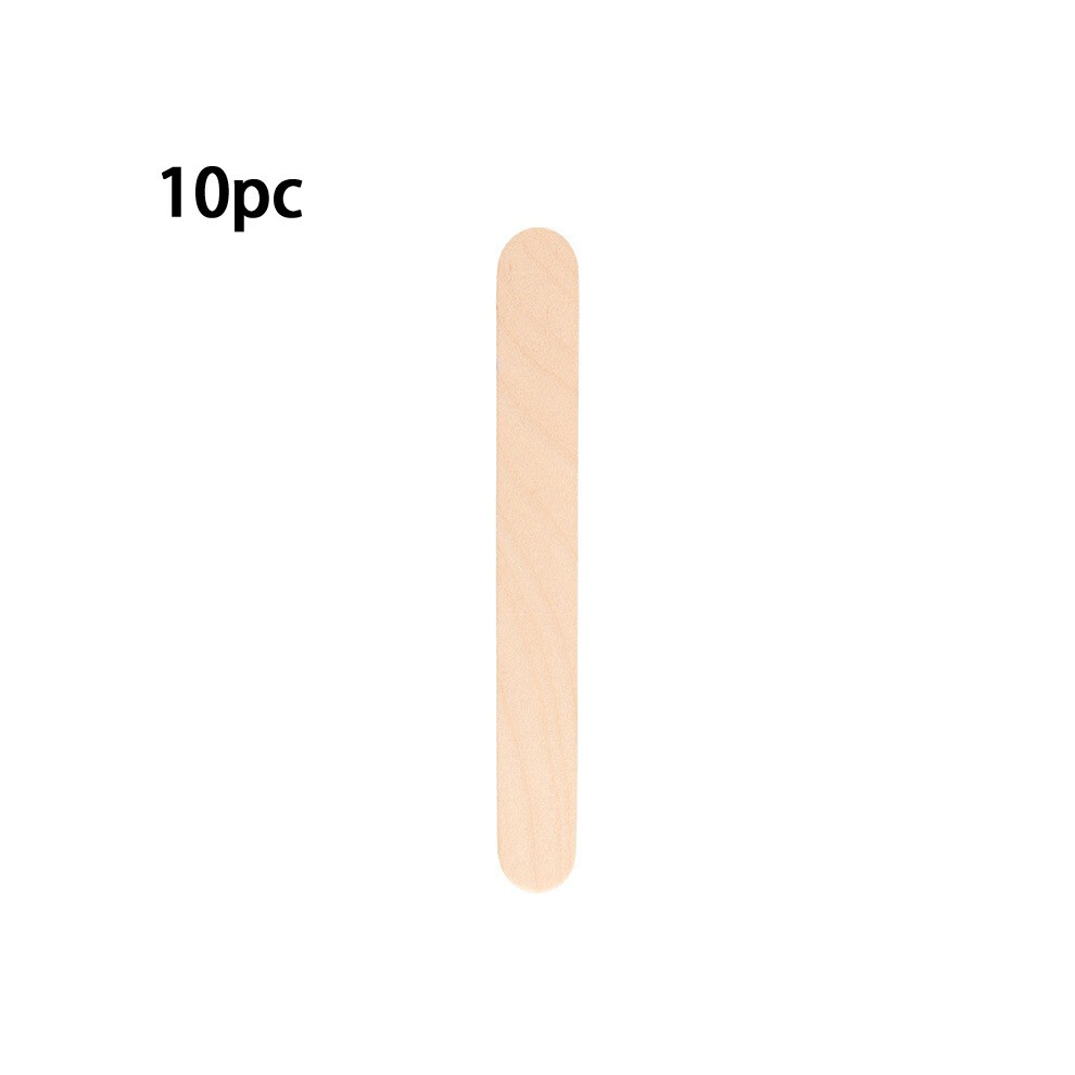 White (White) 10Pcs Wooden Body Hair Removal Sticks Wax Waxing Disposable Sticks
