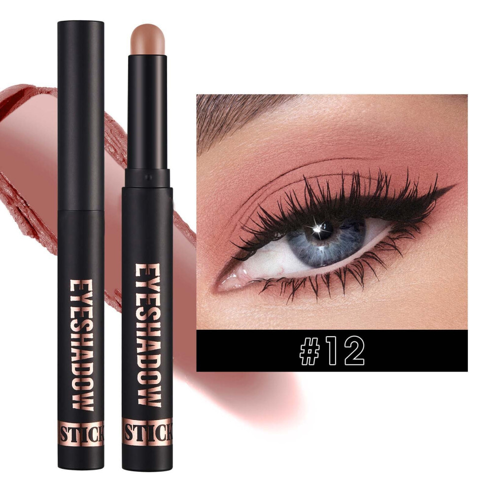 (D) Eyeshadow Stick, Longwear Cream Eye Shadow Stick, Matte & Eyeshadow  Eye Makeup,2g-image-OPC-PM9NSJ6-NEW