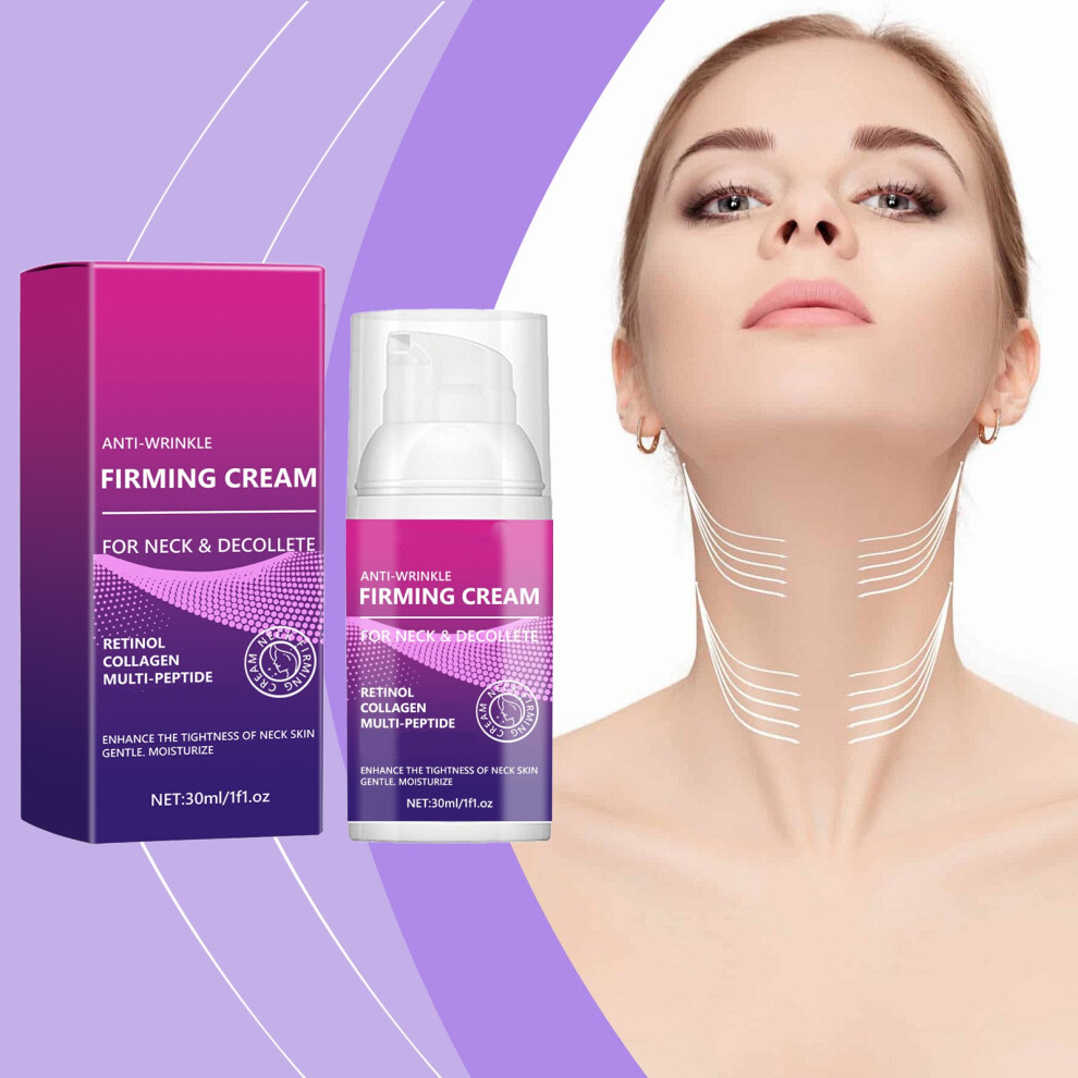Purple/Cream () Neck Firming Brightens Moisturizes Lifts Tightens And Refines Nourishes And Rejuvenates Is Not Greasy Improves Fine Lines
