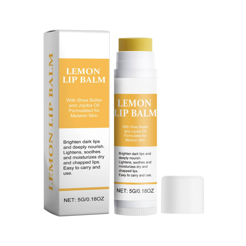 (A) Lemon Lip Balm Moisturizes Nourishes Hydrates Against Dryness And Chapping Nourishing Lip Balm