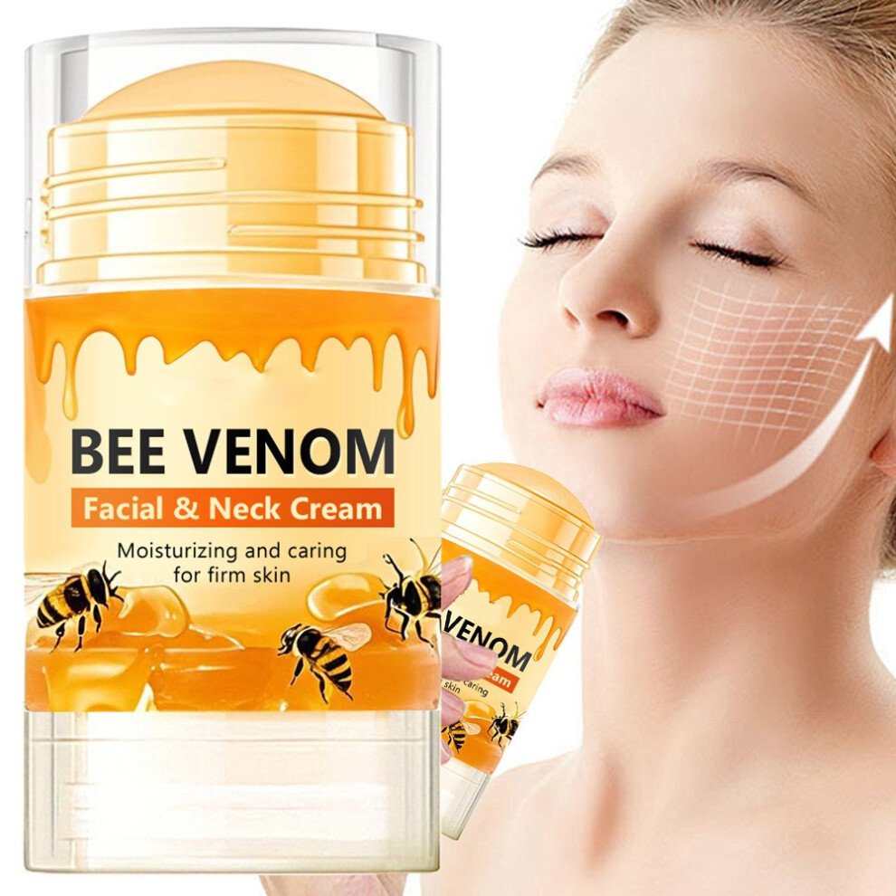 (Yellow) Beeswax Facial Neck Cream Bar Lift Firming Lighten Fine Lines Brightening Moisturizing Bar