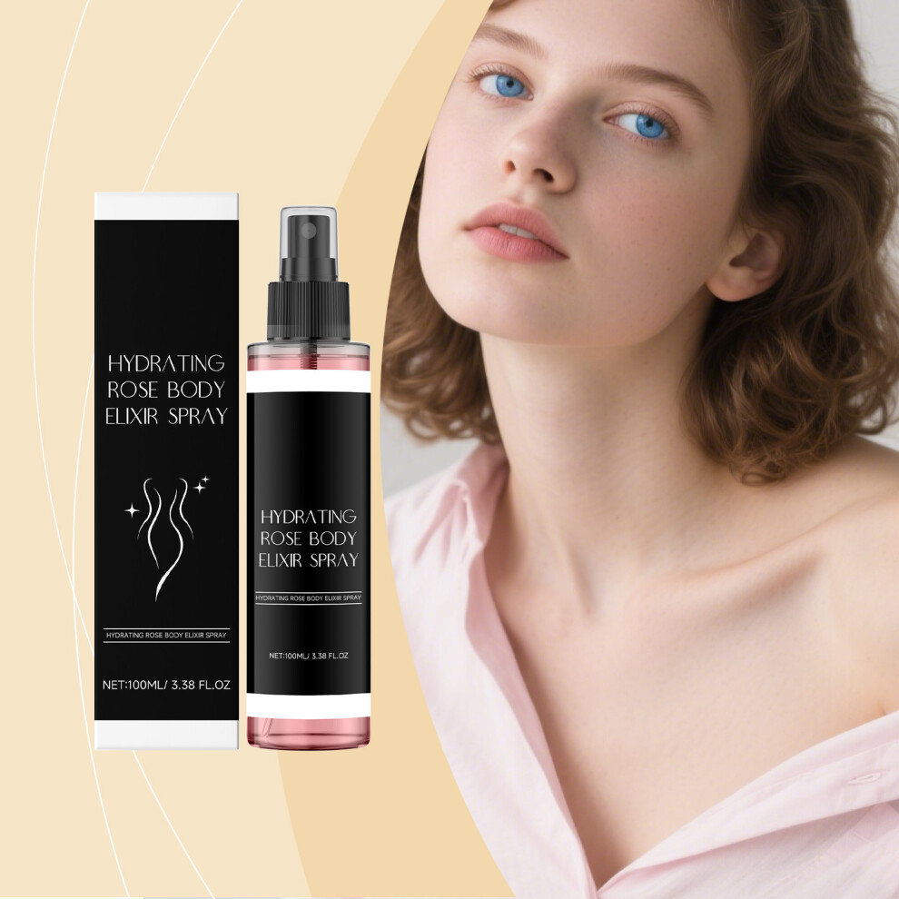 (Multicolor) Invigorating Rose Body Spray Instantly Soothes And Repairs The Barrier Portable Hydrating Moisturizing Gentle 100ml