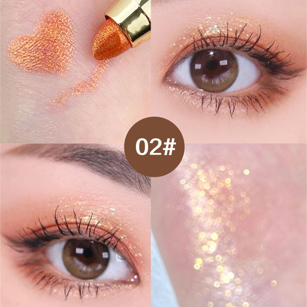 Cream (B) Eyeshadow Stick For Eye Makeup, Shimmer Smooth Eyeshadow Pencil, Long Lasting Nude Eyeshadow Highlighter Stick, Highlighter Eye