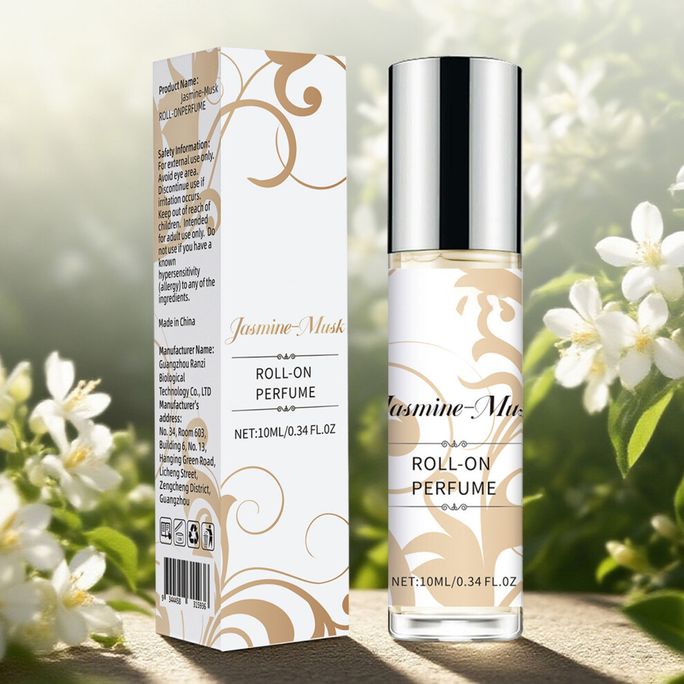 (Multicolor) Jasmine Musk Roller Perfume 10ml Long-lasting Fresh Perfume