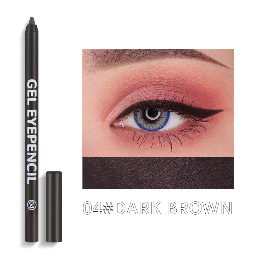 White (D) Eyeliner Pencil Color Eyebrow Pencil Eyeliner Gel Pen Waterproof Sweat Lying Silkworm Foam Pen Eye Pen