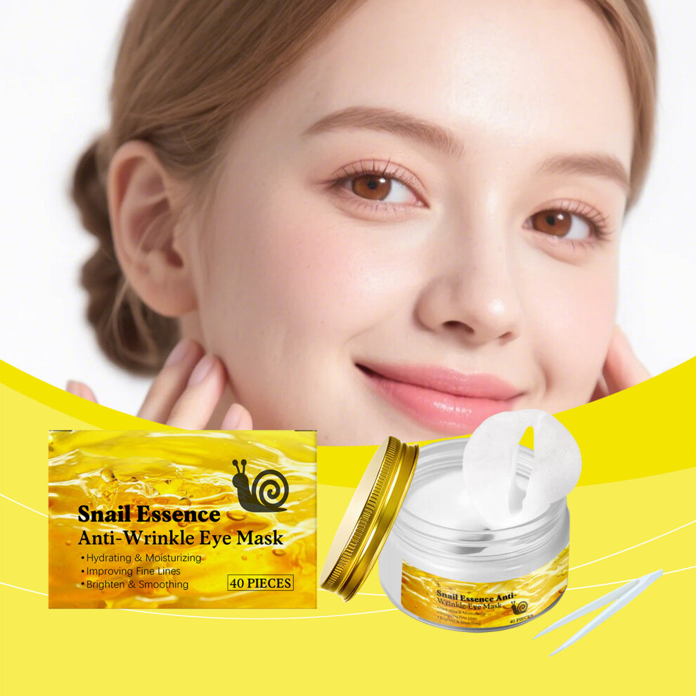 Yellow/Dark () Snail Wrinkles Puffiness Circles Eye Bags Wrinkle Removal Eye Care 2Ml