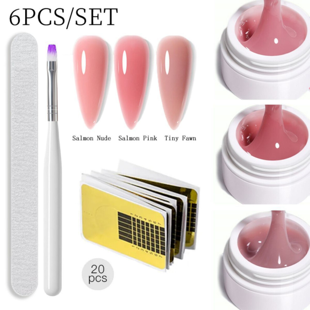 (A) Nail Extension Glue Base Glue Construction Glue Shaping Paper Phototherapy Pen Multifunctional Set
