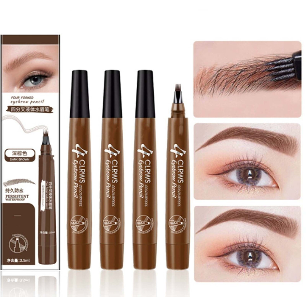 (D) Four-head Water Eyebrow Pencil Lasting Non- Eyebrow Pencil Four-pronged Eyebrow Pencil And Sweat-proof Liquid Eyebrow Pencil   3.5ml