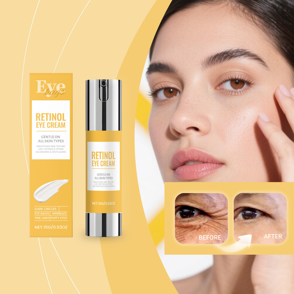 Cream (Multicolor) Retinol Antiaging Eye Eye Care Lifts And Firms The Eye Area 15G